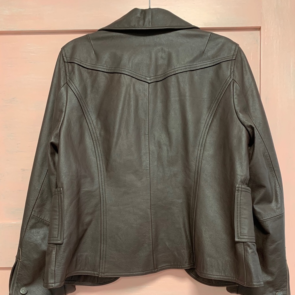 Roper Leather Blazer Jacket - Large - image 6